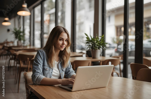 woman working on laptop