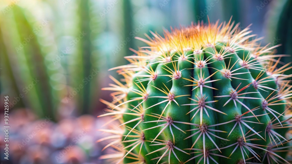 Close up photo of a prickly cactus, spiky, desert plant, thorns, succulent, nature, green, arid, texture, spines, macro Close up photo of a prickly cactus, spiky, desert plant, thorns, succulent, nature, green, arid, texture, spines, macro