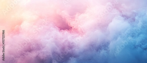 Pastel color palette with soft pinks, blues, and purples in a dreamy abstract design, offering a tranquil and soothing visual effect