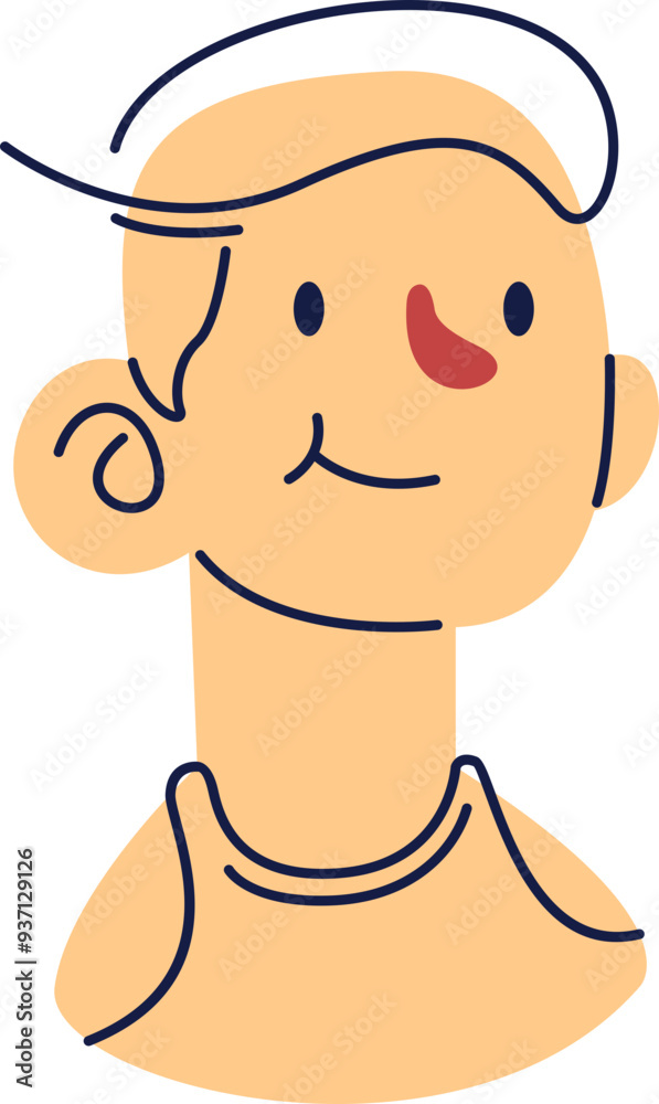 Line Illustration of People Avatars Line Illustration of People Avatars