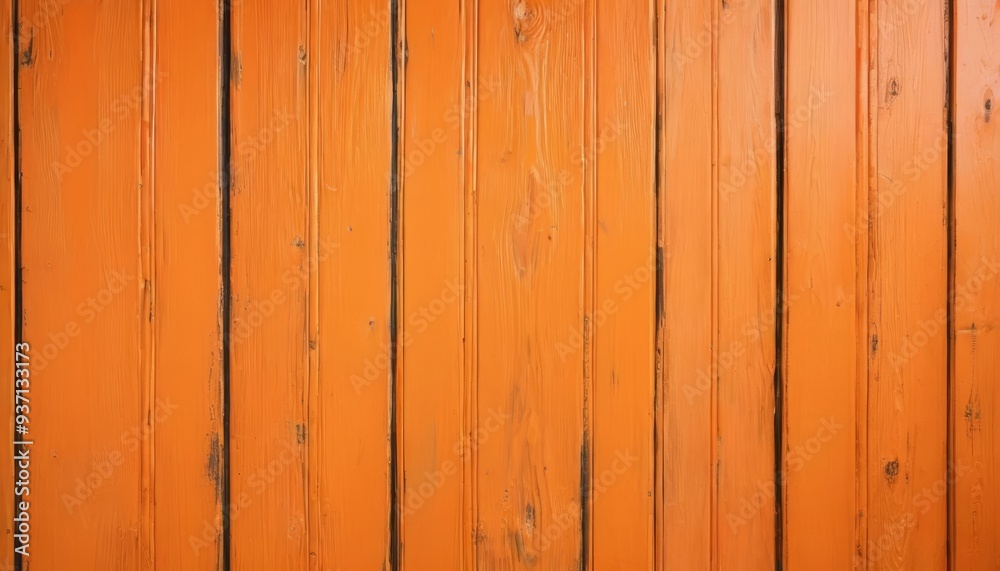 Vibrant orange wooden wall with vertical planks Vibrant orange wooden wall with vertical planks
