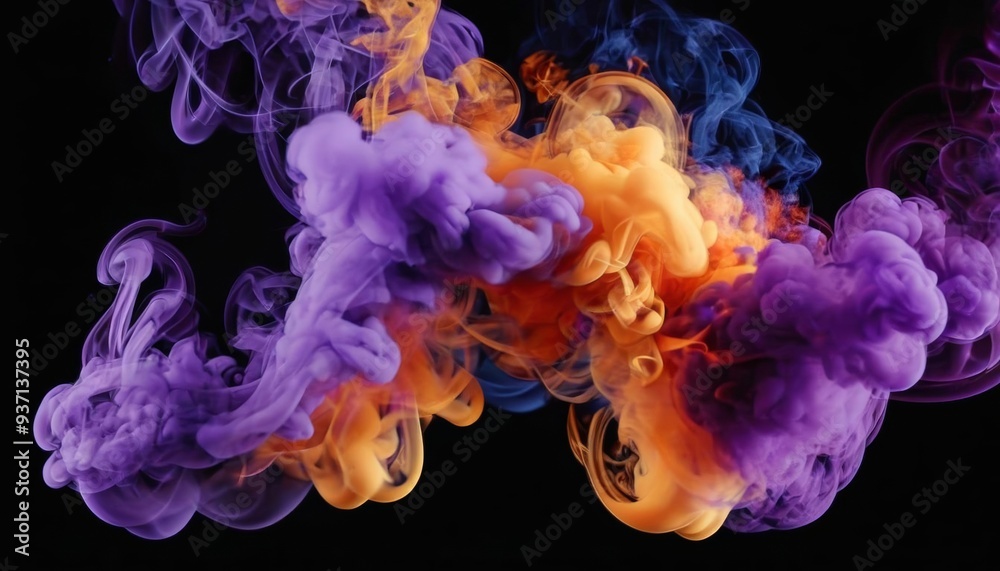 Obraz premium Vivid Vapors A Symphony of Colors