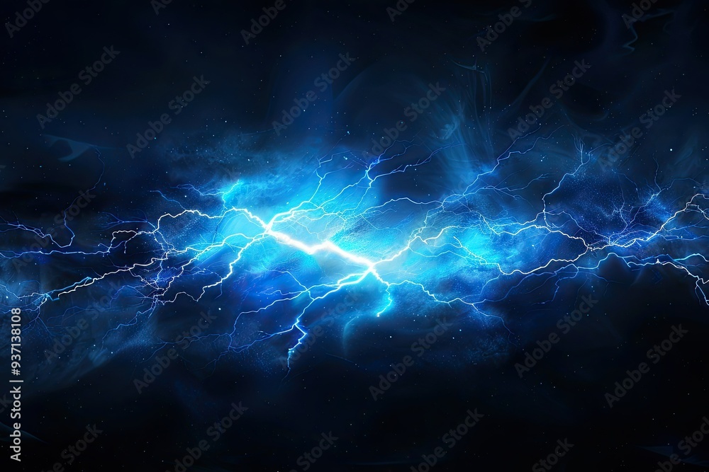 Flash of lightning on dark background. Flash of lightning on dark background.