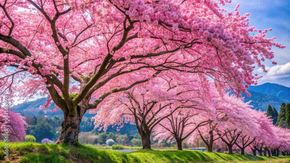 Beautiful pink cherry blossom tree season in Japan sky, cherry blossom, pink, tree, spring, Japan, sakura, scenery, nature Beautiful pink cherry blossom tree season in Japan sky, cherry blossom, pink, tree, spring, Japan, sakura, scenery, nature