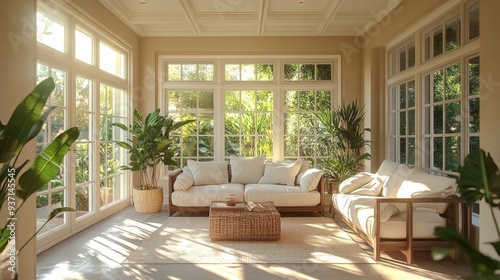 Wallpaper Mural Modern Sunroom Interior Torontodigital.ca