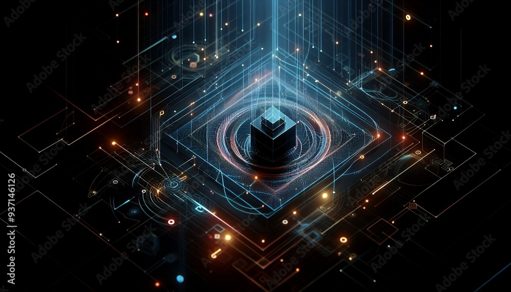 Fototapeta premium Abstract dark background