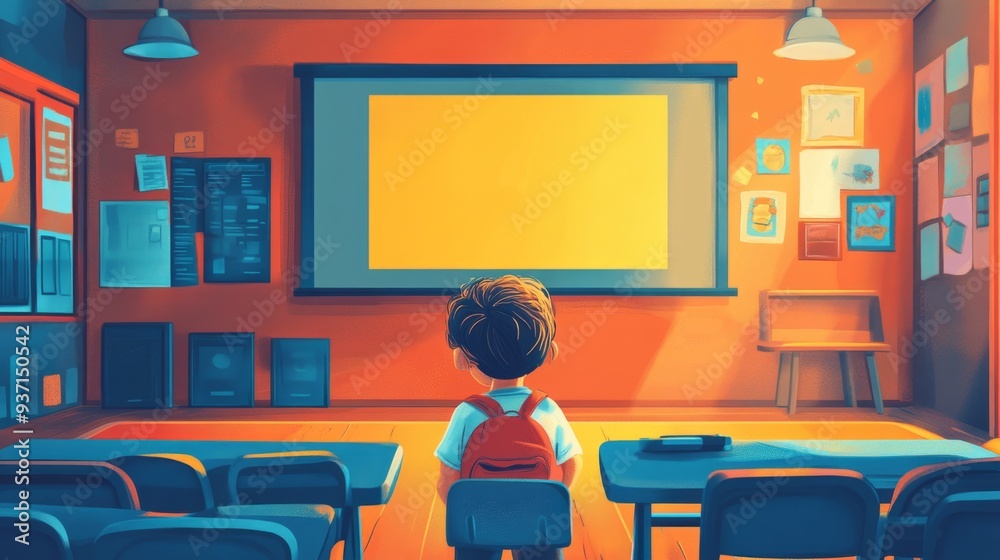 Young Student in Classroom Young Student in Classroom