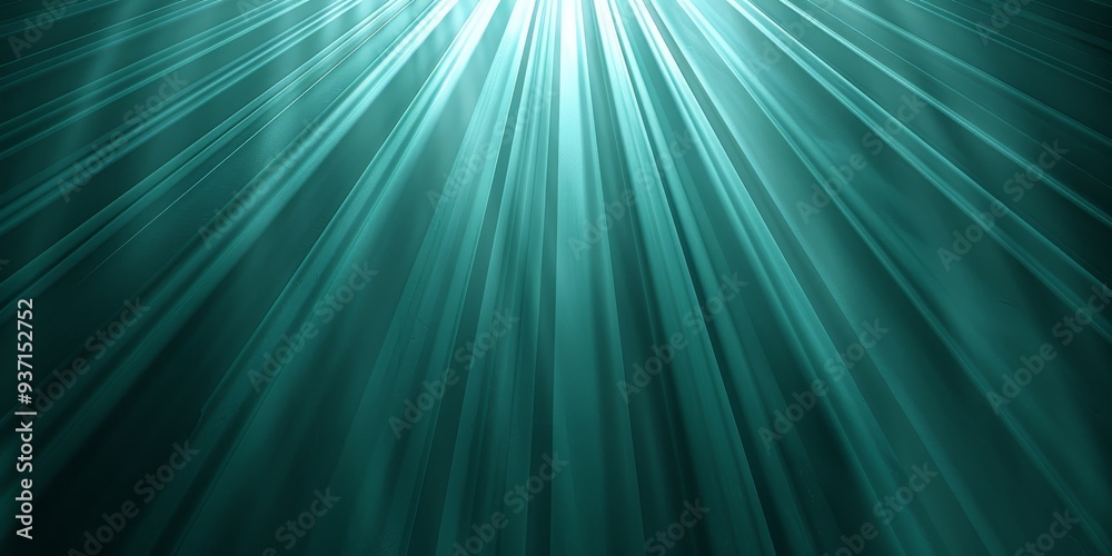 Teal Light Rays A mesmerizing abstract backdrop of teal light rays, radiating from a central point and fading into a dark background. This ethereal image evokes feelings of hope, energy, and spiritu Teal Light Rays A mesmerizing abstract backdrop of teal light rays, radiating from a central point and fading into a dark background. This ethereal image evokes feelings of hope, energy, and spiritu