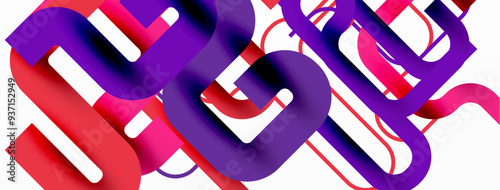 Abstract background curvy lines, minimal geometric design template
