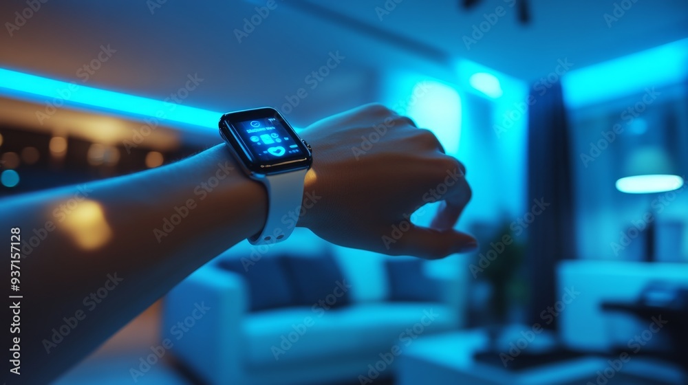 Smartwatch controlling home Smartwatch controlling home