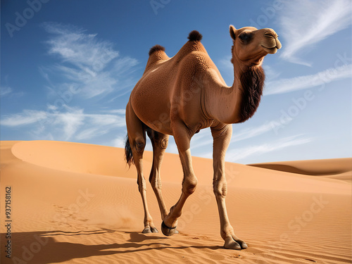 camel in the desert