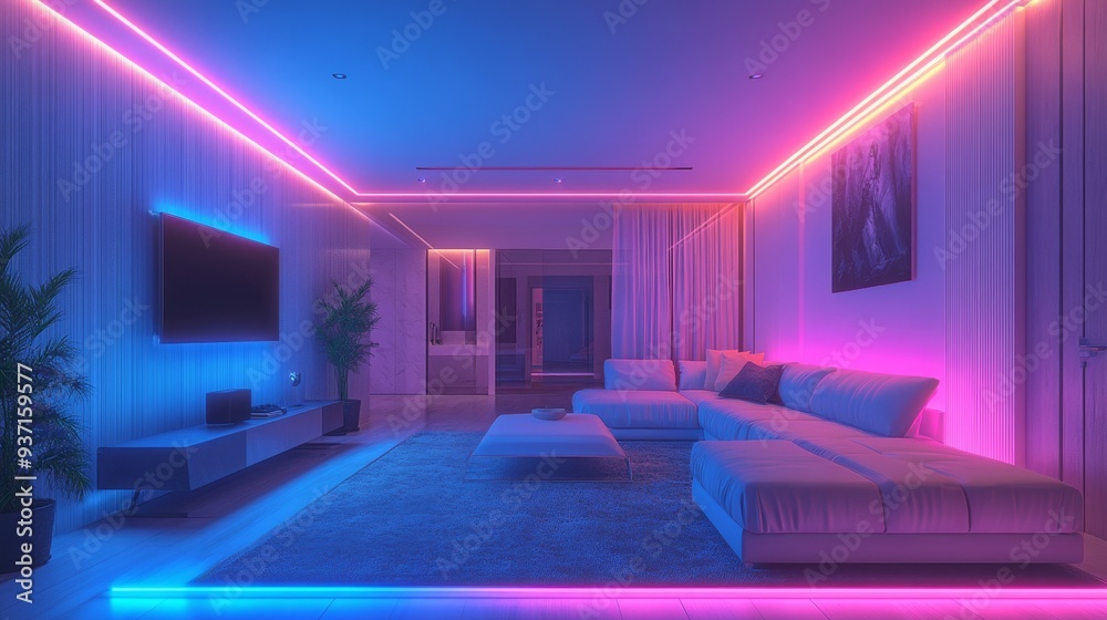 Modern Living Room with Modern Living Room with