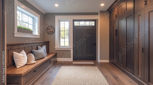 Cozy Entryway with Wooden