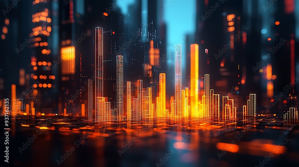 Futuristic Cityscape with Neon Lights and Reflections: Futuristic cityscape with neon lights and reflections, presenting a high-tech, vibrant urban environment. Futuristic Cityscape with Neon Lights and Reflections: Futuristic cityscape with neon lights and reflections, presenting a high-tech, vibrant urban environment.