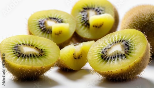  Freshly sliced kiwi fruit ready to enjoy