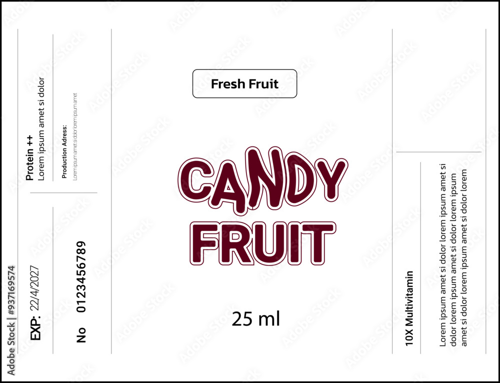 Obraz premium beverage packaging template with gradient color style