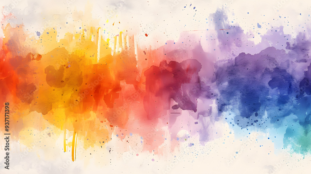 Fototapeta premium Minimalist Abstraction watercolor art drawing