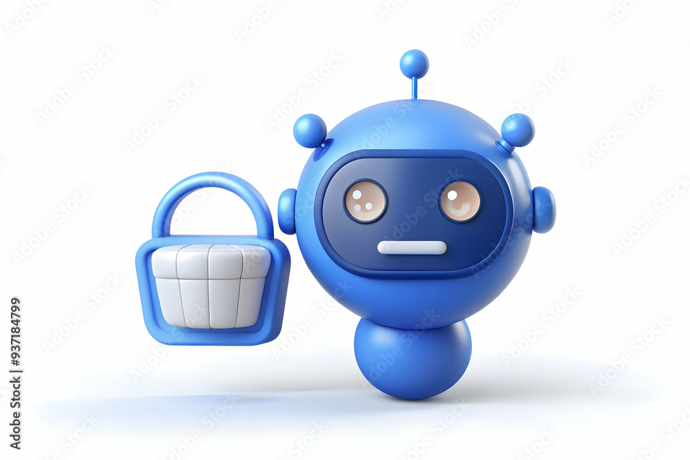 3D Icon as AI chatbot and e commerce concept as An AI chatbot icon ...