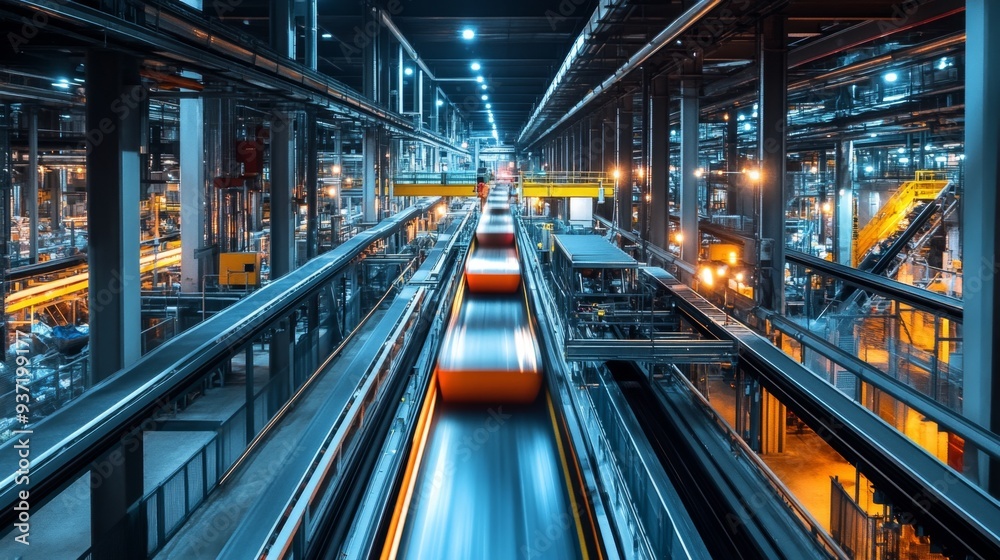 Factory Conveyor Belt. Factory Conveyor Belt.