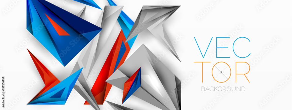 Minimal geometric abstract background. Low poly dynamic triangle design. Trendy techno business template for wallpaper, banner, background or landing Minimal geometric abstract background. Low poly dynamic triangle design. Trendy techno business template for wallpaper, banner, background or landing