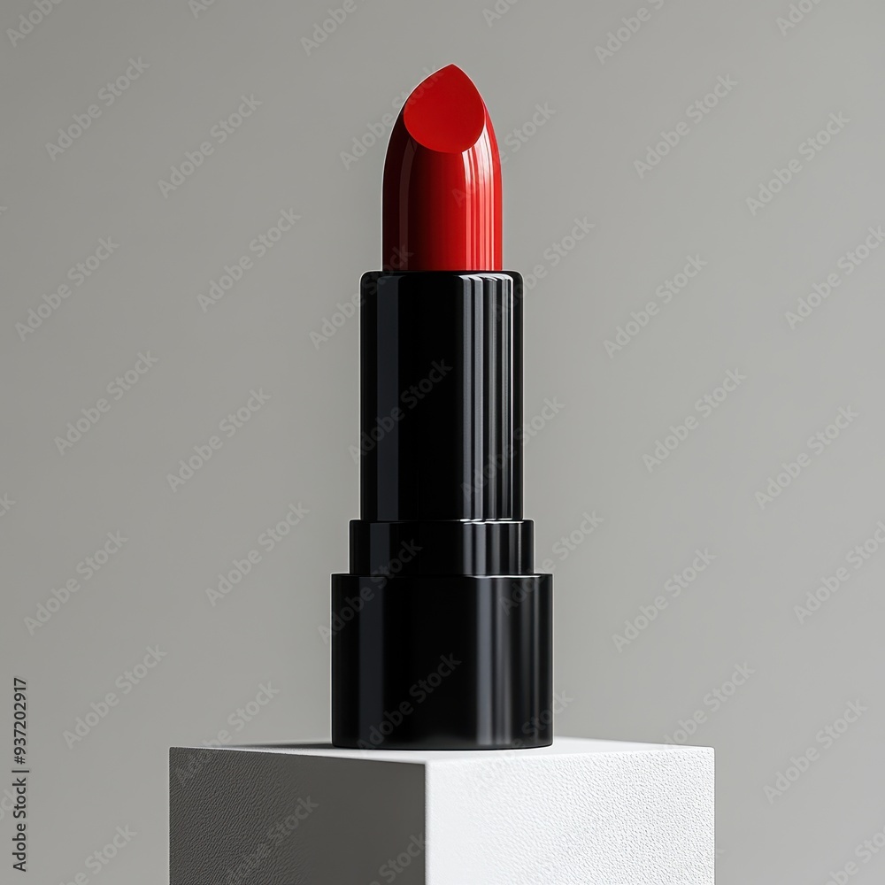 A High-Resolution Studio Shot of a Lipstick Placed on Top of a White Cube, Showcasing Professional Product Photography with Shadows and Highlights in a Minimalist Mockup-Style.
A High-Resolution Studio Shot of a Lipstick Placed on Top of a White Cube, Showcasing Professional Product Photography with Shadows and Highlights in a Minimalist Mockup-Style.