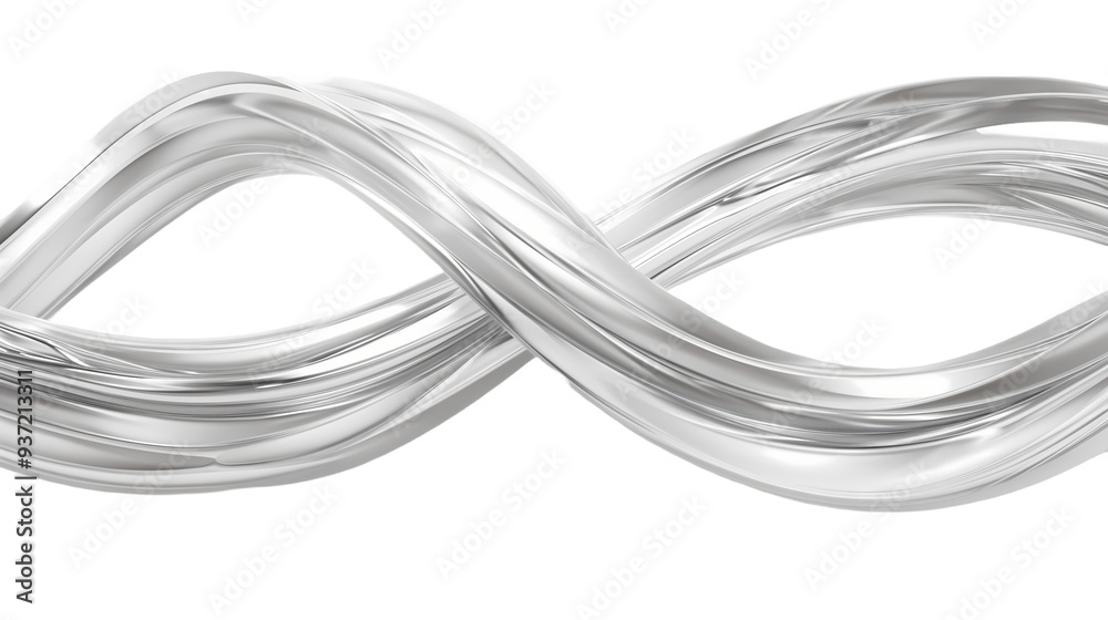 metal wire 3d wave crystal glass holographic effect isolated on transparent background metal wire 3d wave crystal glass holographic effect isolated on transparent background