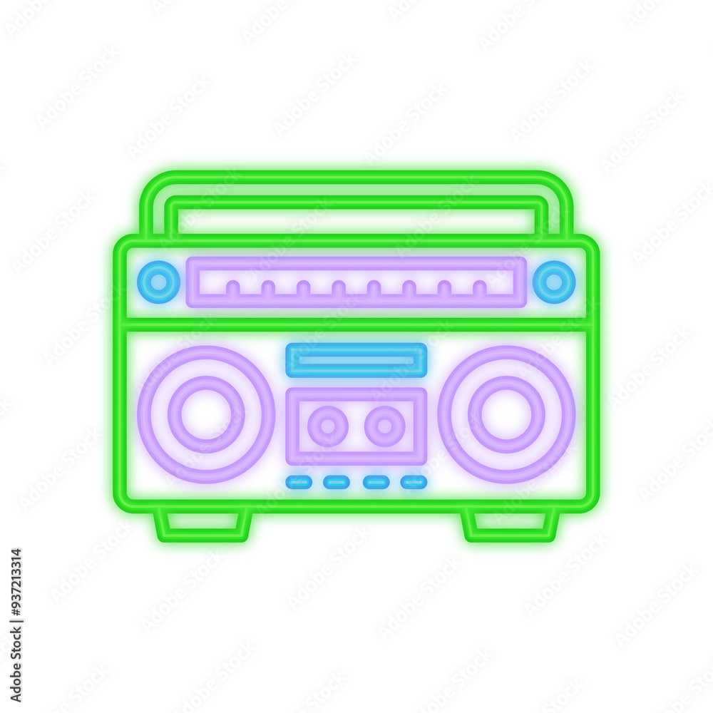 Boom Box Neon Signboard Boom Box Neon Signboard