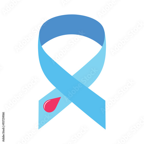 World Diabetes Day Blue Ribbon