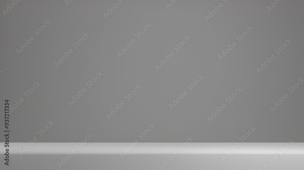 Minimalist Grey Background with Subtle Gradient and Shelf Minimalist Grey Background with Subtle Gradient and Shelf