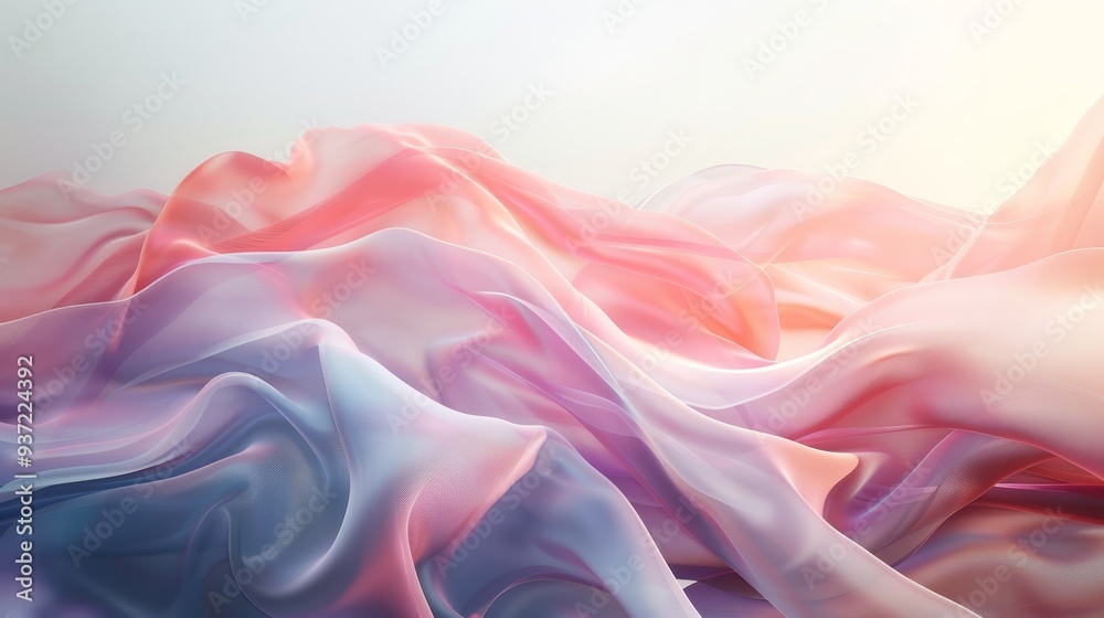 Abstract Pink and Blue Fabric Drape Background Abstract Pink and Blue Fabric Drape Background