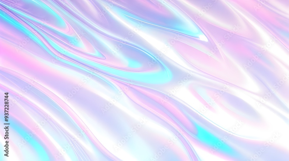 Holographic background seamless trendy iridescent light foil texture. Soft holographic pastel unicorn marble background pattern. Modern pearlescent blurry abstract swirl illustration.
Holographic background seamless trendy iridescent light foil texture. Soft holographic pastel unicorn marble background pattern. Modern pearlescent blurry abstract swirl illustration.