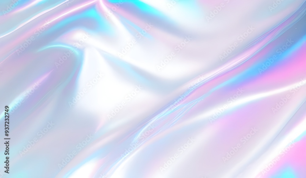 Holographic background seamless trendy iridescent light foil texture. Soft holographic pastel unicorn marble background pattern. Modern pearlescent blurry abstract swirl illustration.
Holographic background seamless trendy iridescent light foil texture. Soft holographic pastel unicorn marble background pattern. Modern pearlescent blurry abstract swirl illustration.