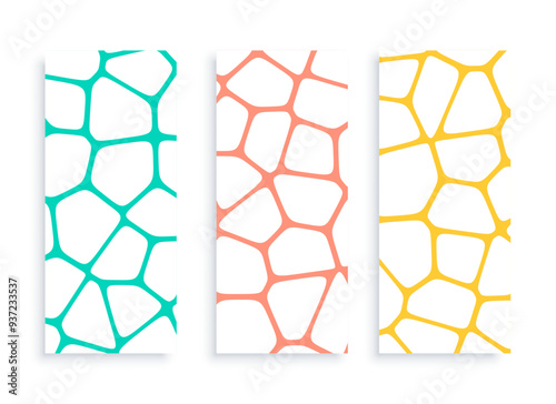 voronoi pattern grid lines mesh pattern poster in collection photo