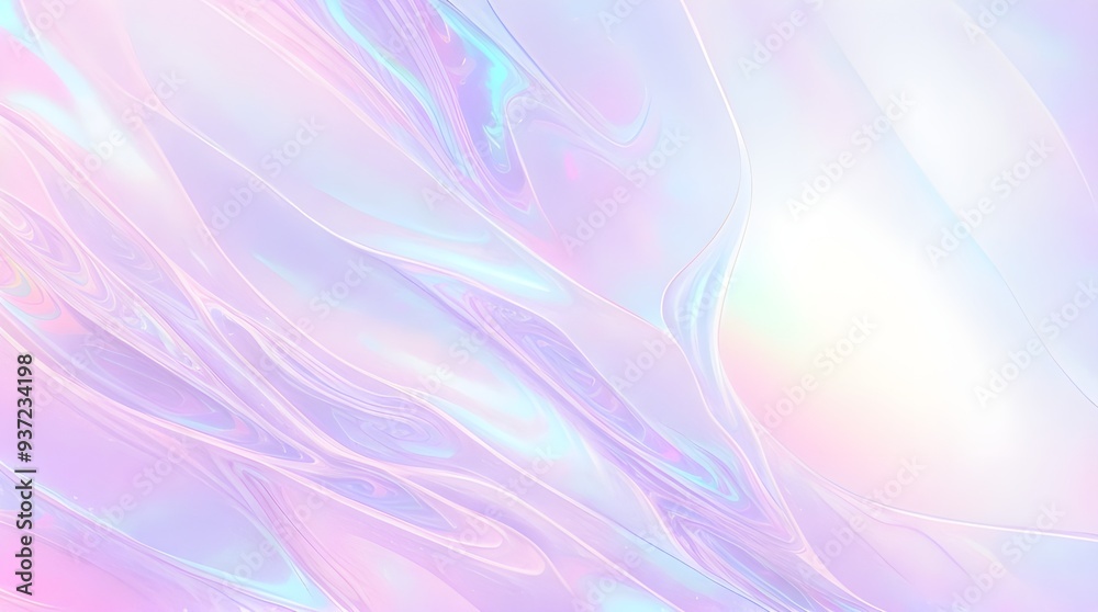 Holographic background seamless trendy iridescent light foil texture. Soft holographic pastel unicorn marble background pattern. Modern pearlescent blurry abstract swirl illustration.
Holographic background seamless trendy iridescent light foil texture. Soft holographic pastel unicorn marble background pattern. Modern pearlescent blurry abstract swirl illustration.