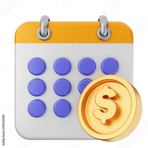 3d calendar icon