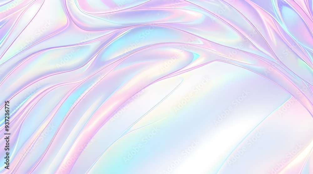 Holographic background seamless trendy iridescent light foil texture. Soft holographic pastel unicorn marble background pattern. Modern pearlescent blurry abstract swirl illustration.
Holographic background seamless trendy iridescent light foil texture. Soft holographic pastel unicorn marble background pattern. Modern pearlescent blurry abstract swirl illustration.