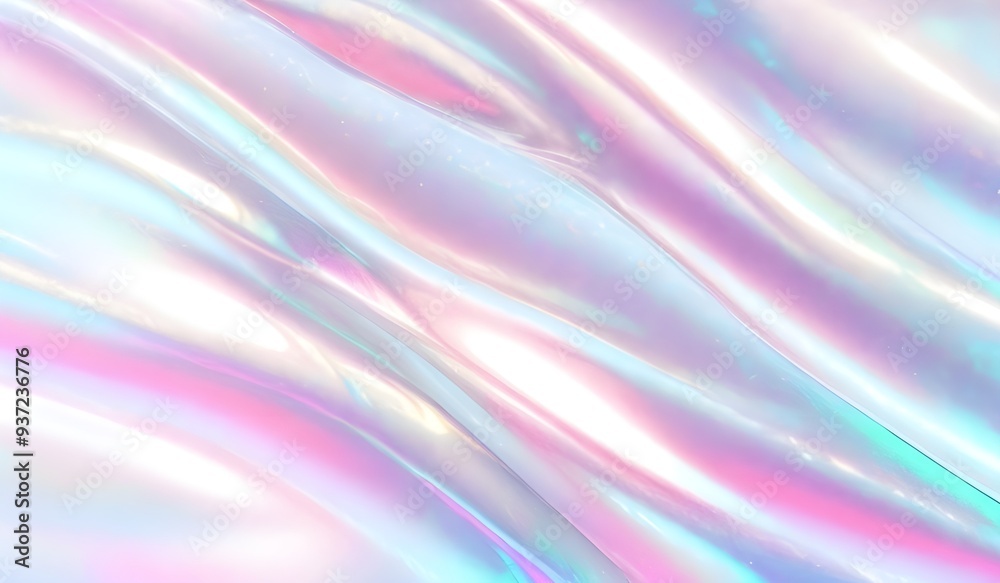 Holographic background seamless trendy iridescent light foil texture. Soft holographic pastel unicorn marble background pattern. Modern pearlescent blurry abstract swirl illustration.
Holographic background seamless trendy iridescent light foil texture. Soft holographic pastel unicorn marble background pattern. Modern pearlescent blurry abstract swirl illustration.
