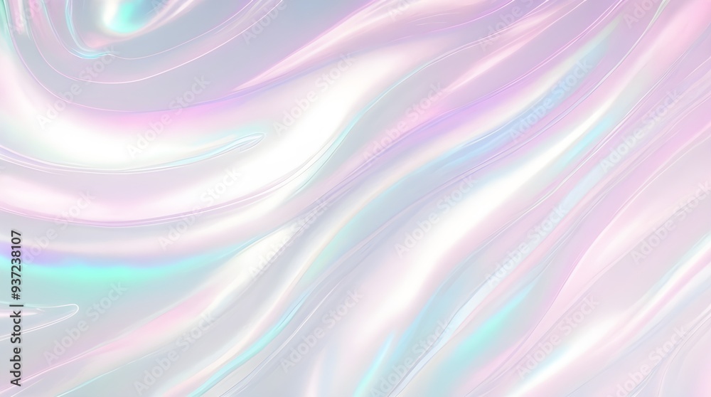 Holographic background seamless trendy iridescent light foil texture. Soft holographic pastel unicorn marble background pattern. Modern pearlescent blurry abstract swirl illustration.
Holographic background seamless trendy iridescent light foil texture. Soft holographic pastel unicorn marble background pattern. Modern pearlescent blurry abstract swirl illustration.
