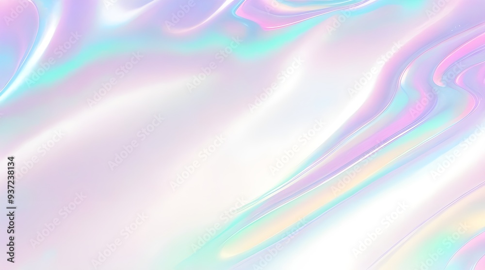 Holographic background seamless trendy iridescent light foil texture. Soft holographic pastel unicorn marble background pattern. Modern pearlescent blurry abstract swirl illustration.
Holographic background seamless trendy iridescent light foil texture. Soft holographic pastel unicorn marble background pattern. Modern pearlescent blurry abstract swirl illustration.