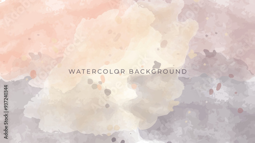 gradient brown splash watercolor abstract background vector design