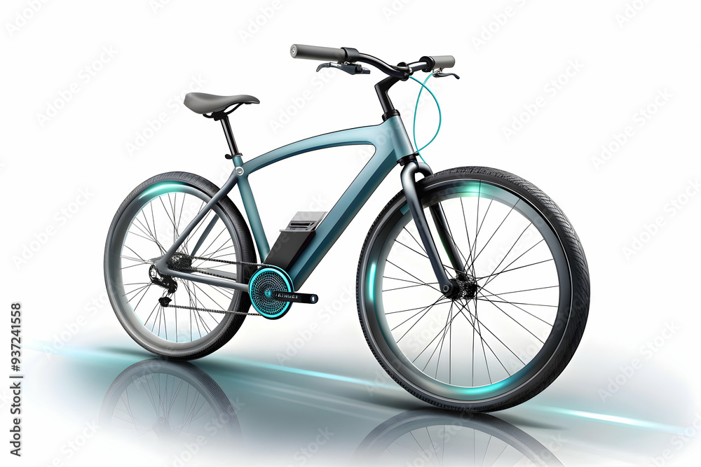 Photo Realistic as Electric bicycle and business chart concept as An electric bicycle paired with a business chart representing eco friendly commuting and business performance metrics perfect for isol Photo Realistic as Electric bicycle and business chart concept as An electric bicycle paired with a business chart representing eco friendly commuting and business performance metrics perfect for isol