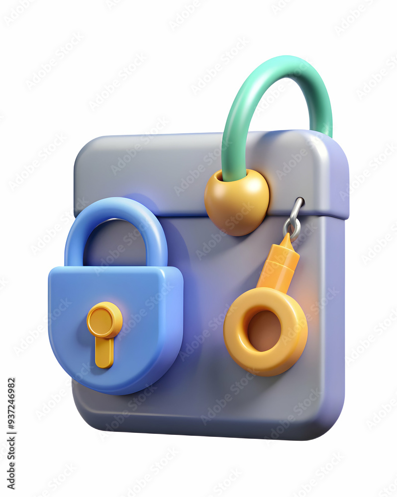Photo Realistic as Phishing site and encryption key concept as A phishing site icon paired with an encryption key symbolizing the use of encryption to secure against phishing attacks perfect for isola Photo Realistic as Phishing site and encryption key concept as A phishing site icon paired with an encryption key symbolizing the use of encryption to secure against phishing attacks perfect for isola