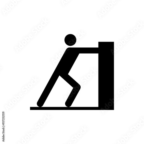 ISO prohibition safety signs_no pushing symbol only