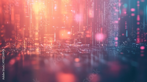 Wallpaper Mural Digital Cityscape. Torontodigital.ca