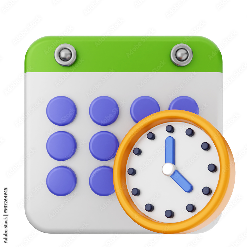 Obraz premium 3d calendar icon