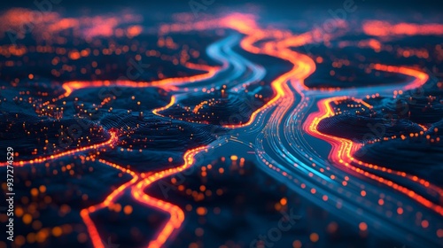 Wallpaper Mural Digital Cityscape. Torontodigital.ca