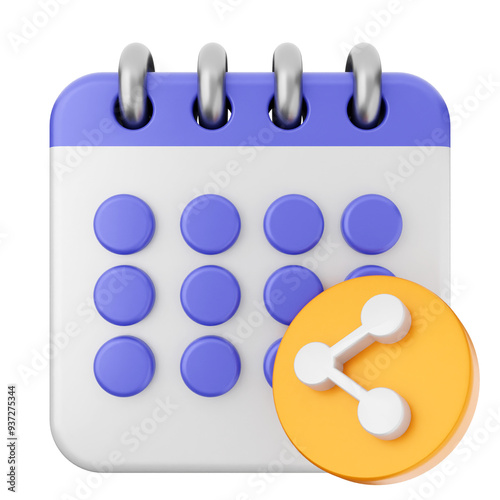 3d calendar icon