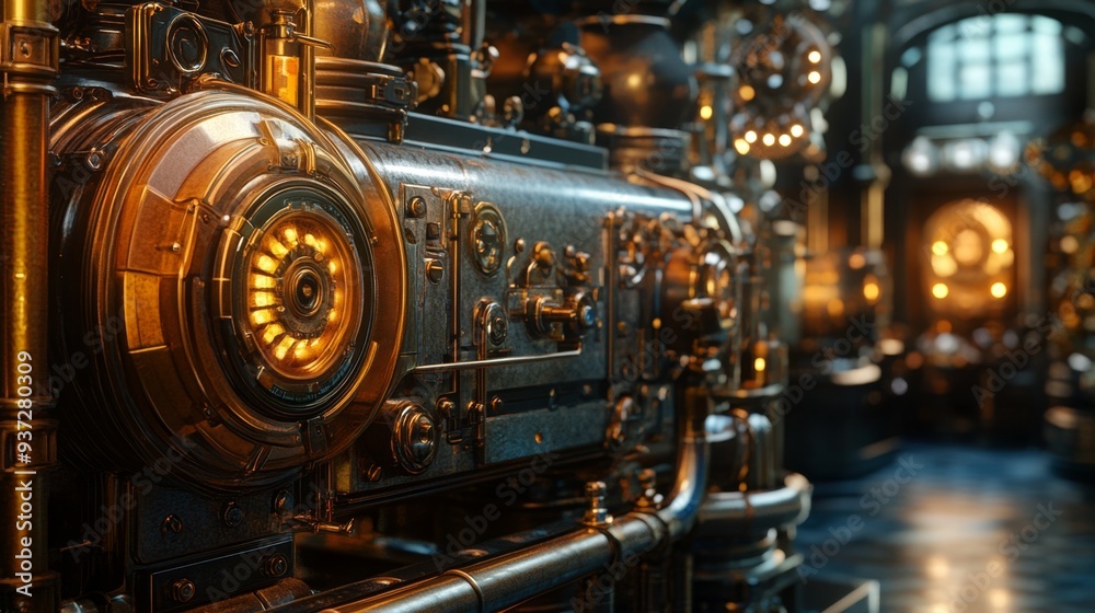 Steampunk Engine Close-Up. Steampunk Engine Close-Up.