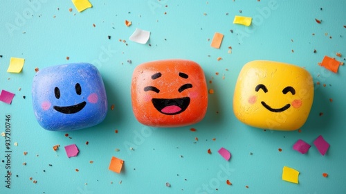 Happy Emojis Rocks.