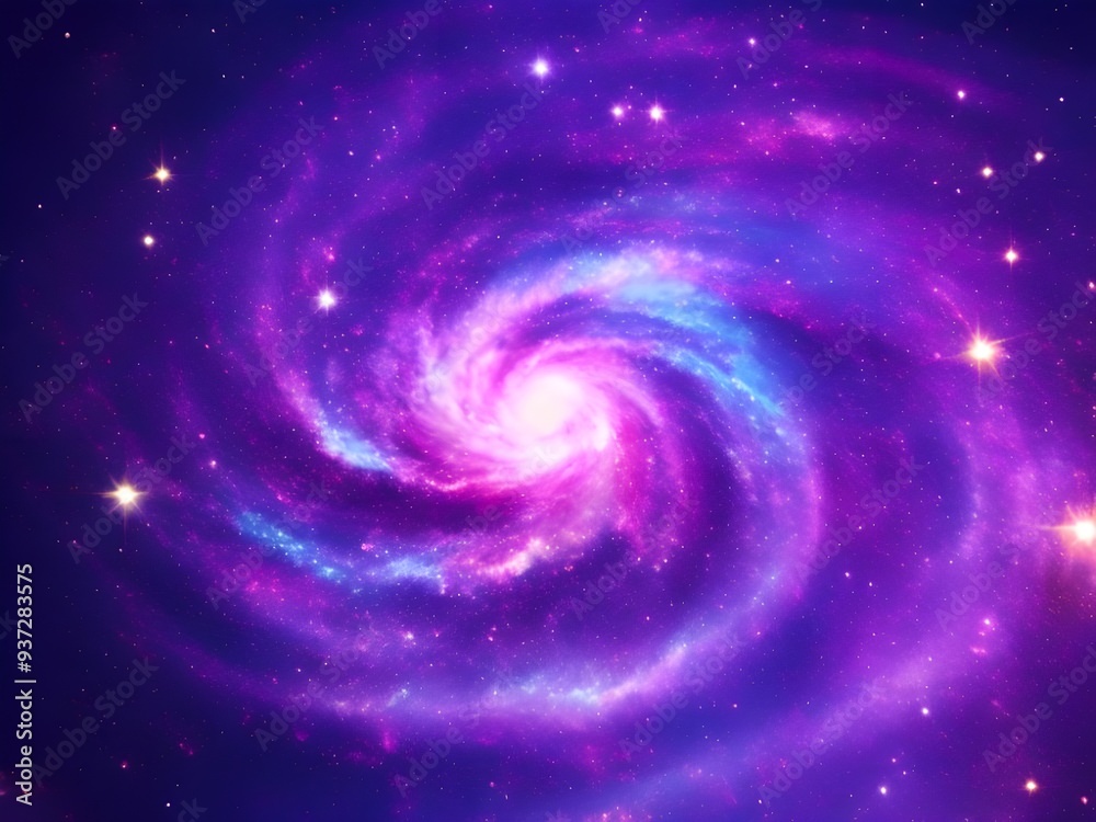 Galactic Spiral: Purple Vortex in the Cosmic Abyss Wallpaper background Galactic Spiral: Purple Vortex in the Cosmic Abyss Wallpaper background